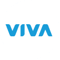 "VIVA public transit logo in blue on a white background"